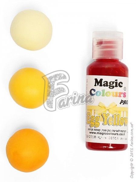 Краситель гелевый пищевой Magic Colours Pro 32г - Желтый (Egg Yellow)< фото цена